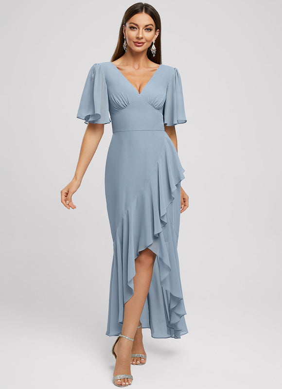 Robe Chic Asymétrique Céleste