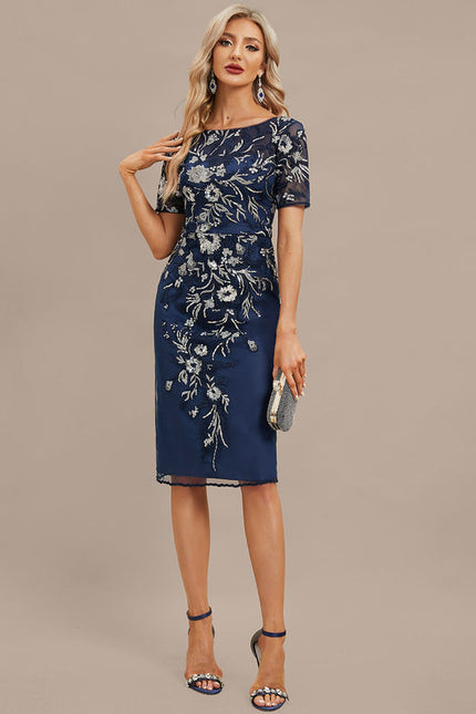 Robe Chic Nuit Florale Éclatante - gallery 4