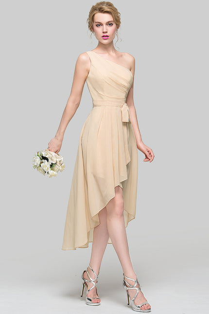 Robe Chic Asymétrique Écrue
