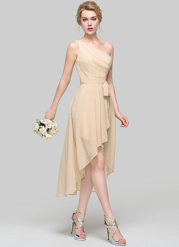 Robe Chic Asymétrique Écrue