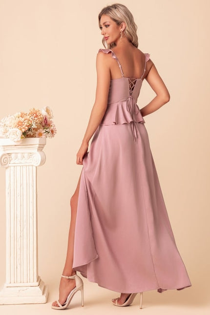 Robe Chic Peplum Satinée - gallery 4