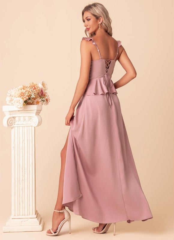Robe Chic Peplum Satinée - gallery 4