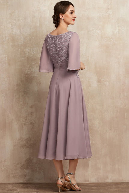 Robe Chic Flottante Mauve - gallery 6