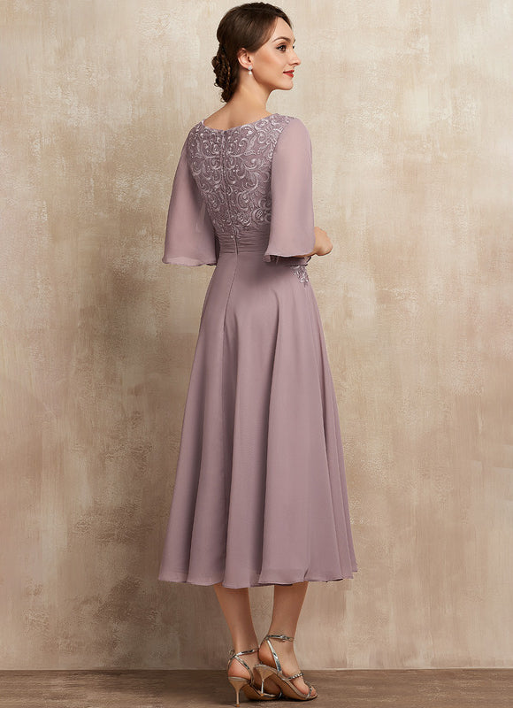 Robe Chic Flottante Mauve - gallery 6