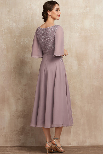 Robe Chic Flottante Mauve - gallery 6