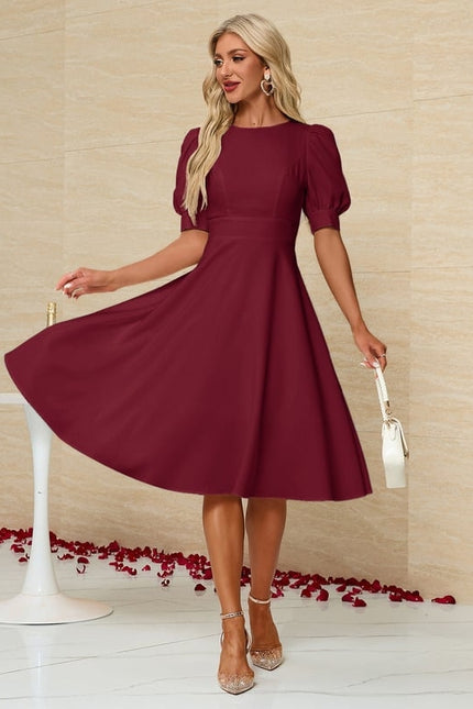 Robe Chic Noire Ajourée - gallery 8