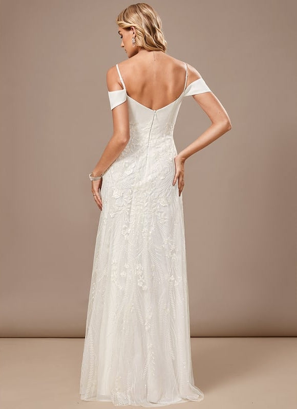 Robe De Soirée Chic Et Glamour Blanche - gallery 7
