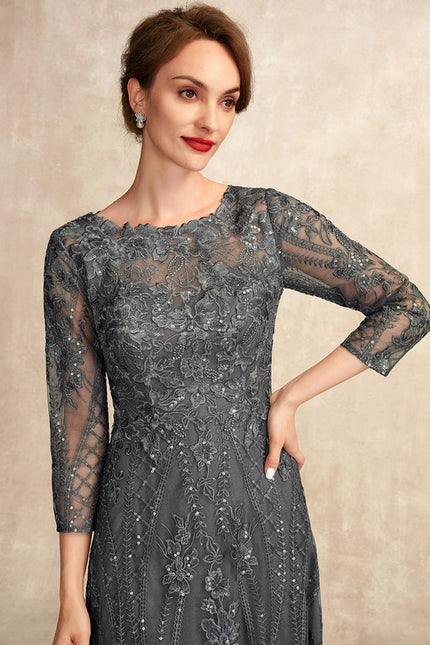 Robe Chic Dentelle Charbon - gallery 6