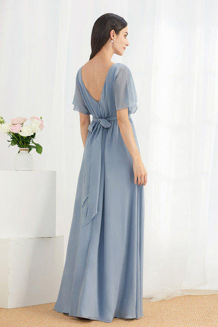 Robe Chic Mousseline Drapée - gallery 1