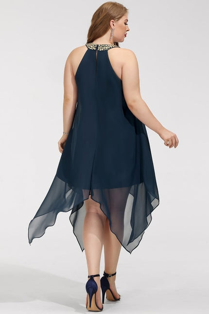 Robe Chic Chic Asymétrique Perlé - gallery 7