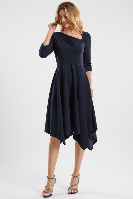 Robe Chic Élégante Asymétrique - gallery 2
