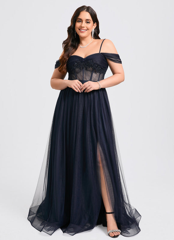 Robe Chic Élégance Tulle Svelte - gallery 6