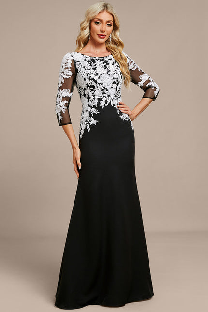 Robe Blanche Et Noire Chic - gallery 5
