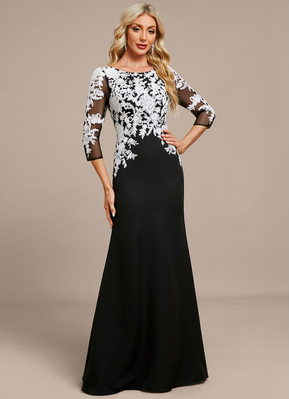 Robe Blanche Et Noire Chic - gallery 5