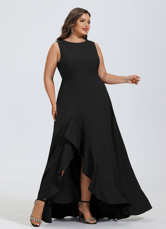 Robe Chic Noire À Volants - gallery 6