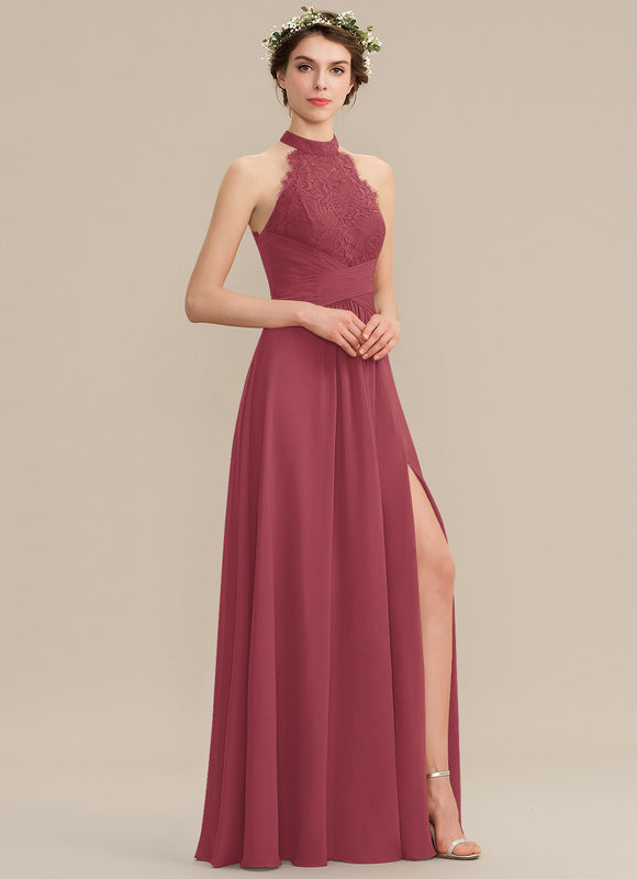 Robe Chic Gris Perle Dentelle Élégante - gallery 1