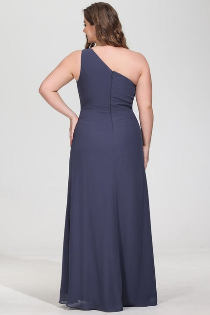 Robe Chic Asymétrique Beige - gallery 7
