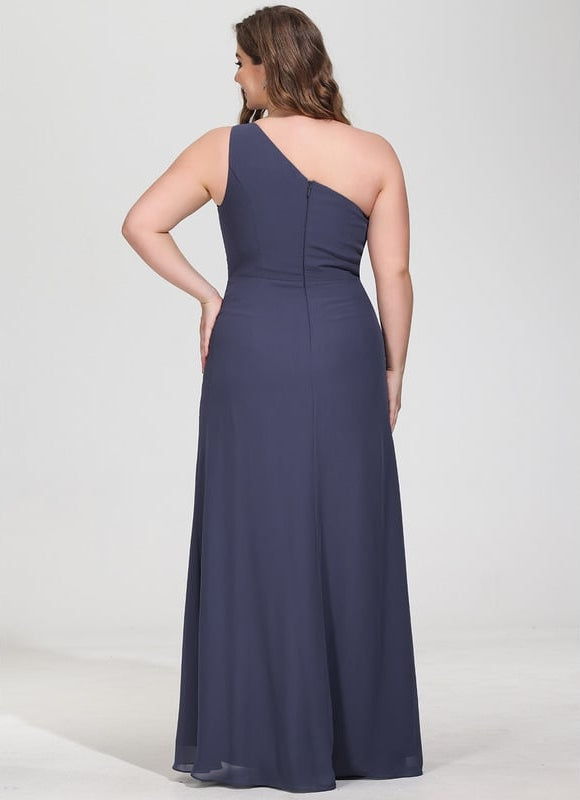 Robe Chic Asymétrique Beige - gallery 7