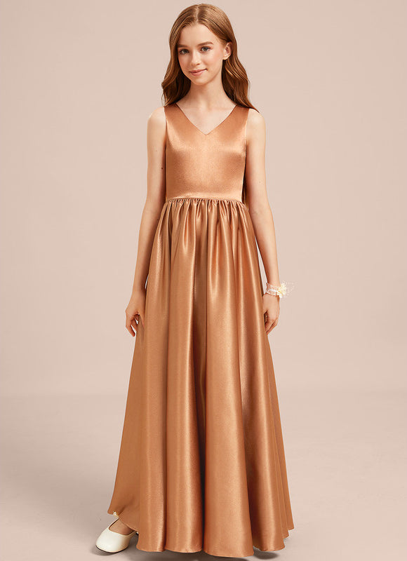 Robe Chic Satinée Dorée - gallery 3