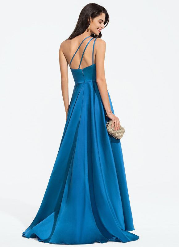 Robe Chic Satin Azur Éclatant - gallery 3