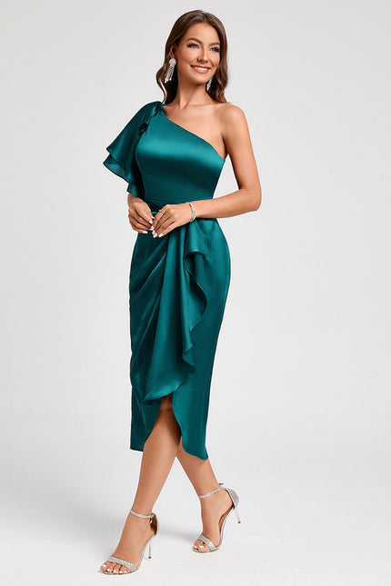 Robe Chic Satinée Élévée - gallery 7