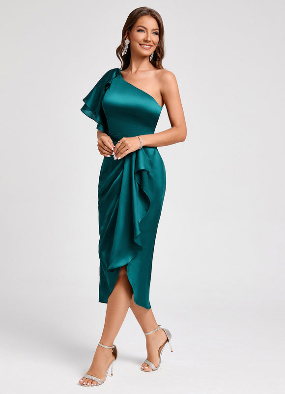 Robe Chic Satinée Élévée - gallery 7