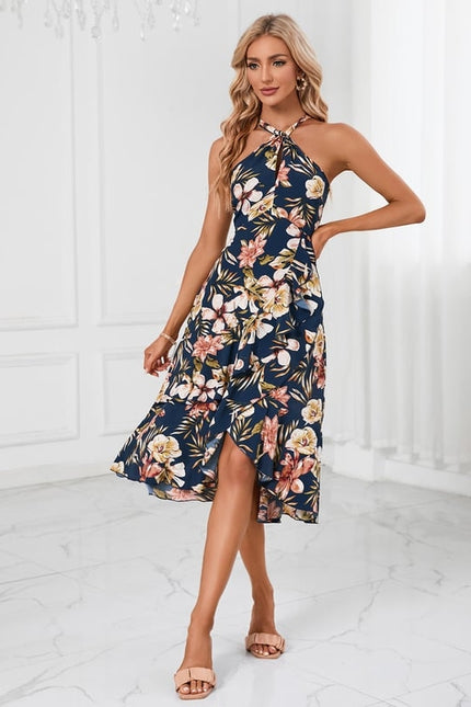 Robe Chic Fleurie Satinée - gallery 5