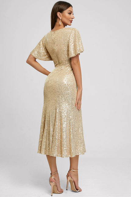 Robe Chic Éclat Doré - gallery 2