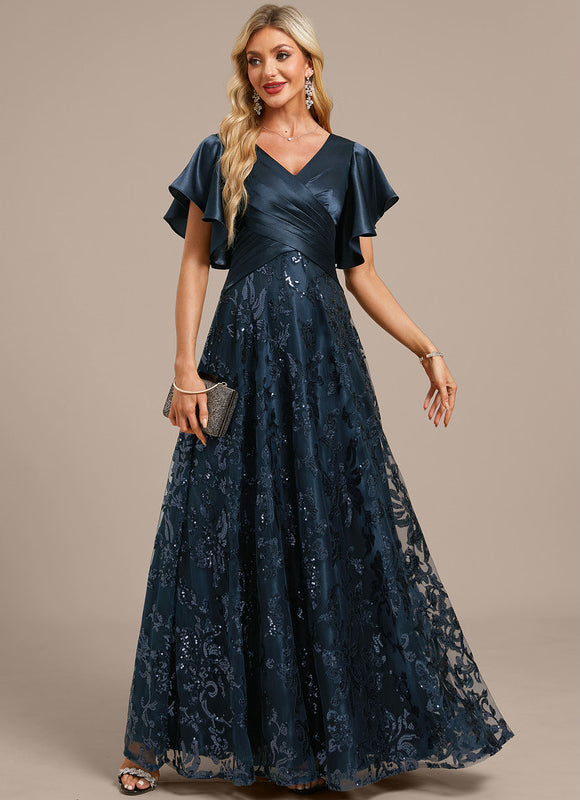 Robe Chic Satin Nuit Étoilée - gallery 5