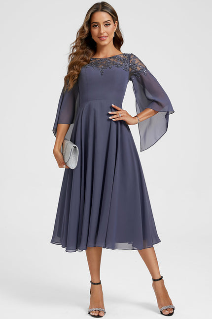 Robe Chic Longue Évasée Élégante - gallery 2