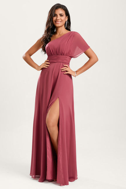 Robe Chic Asymétrique Beige
