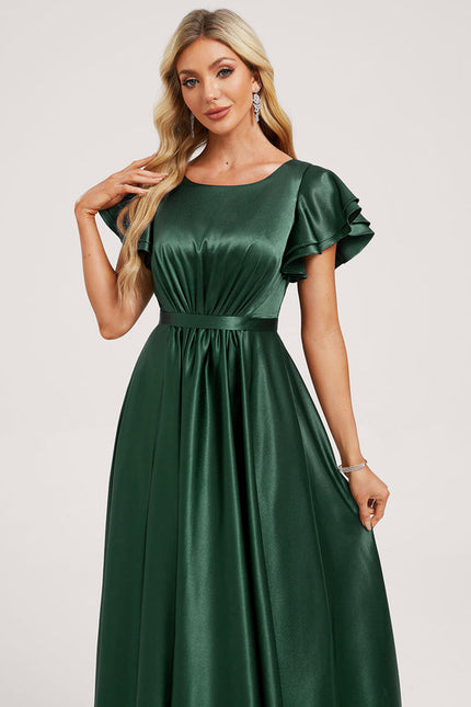 Robe Chic Longue Satinée Flottante - gallery 3