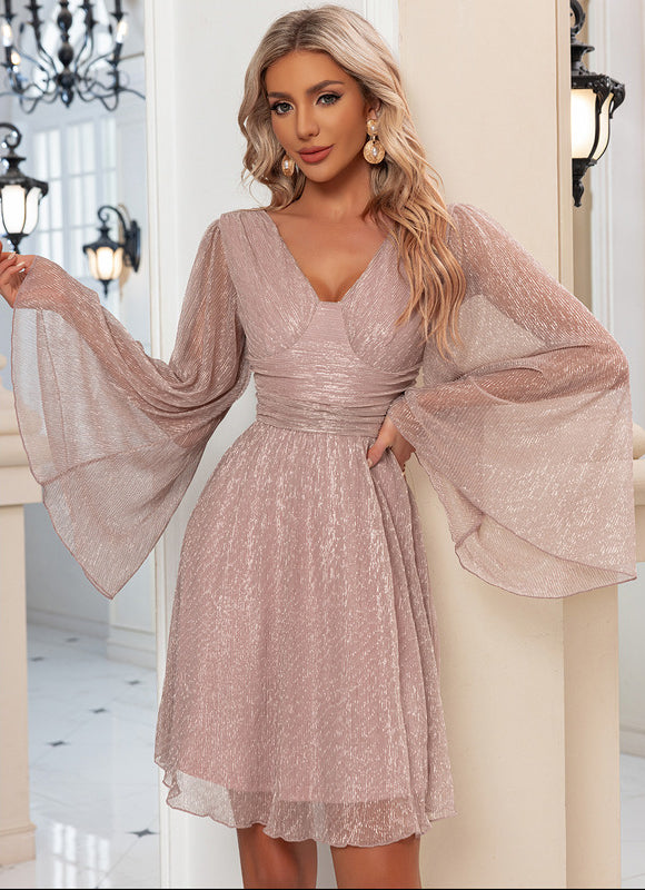 Robe Courte Manche Longue Chic - gallery 4