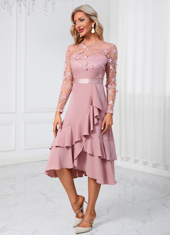 Robe Chic Rose Volante - gallery 4