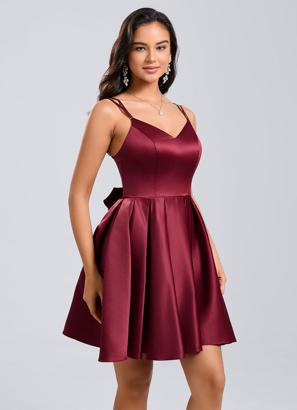 Robe Chic Évasée Bordeaux - gallery 3