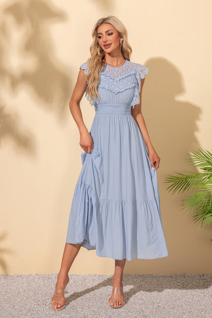 Robe Chic Bleue Aérienne - gallery 5