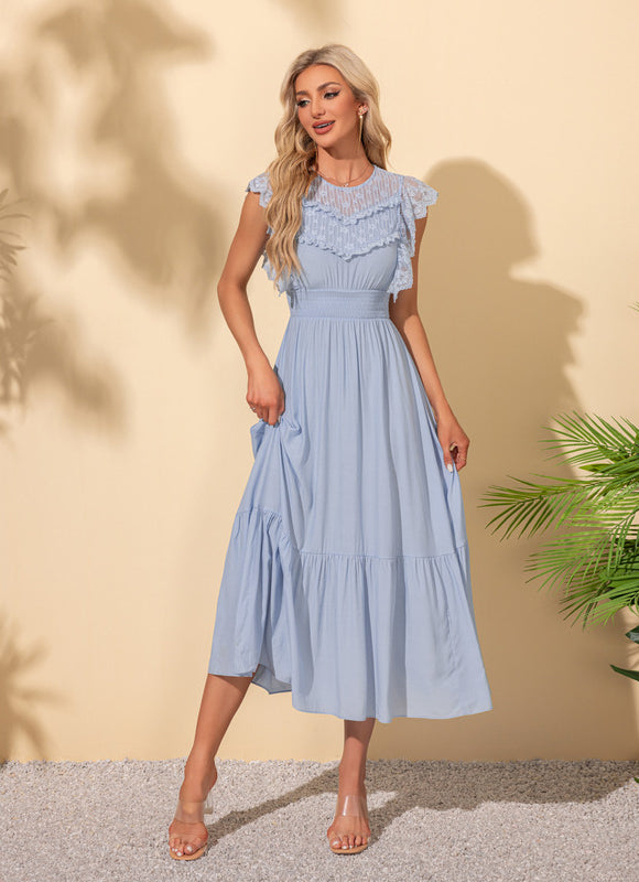 Robe Chic Bleue Aérienne - gallery 5