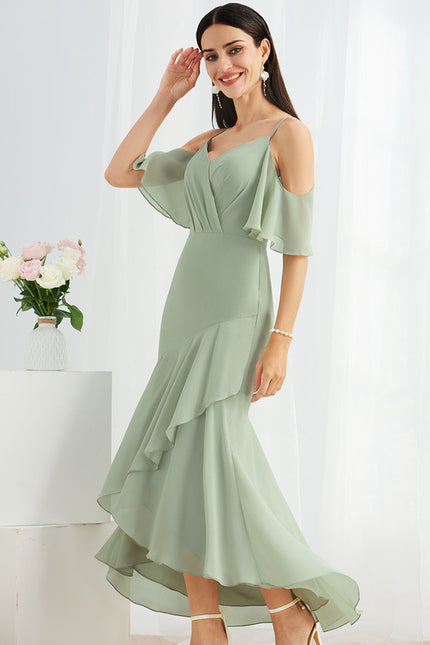 Robe Chic Asymétrique Céleste - gallery 5