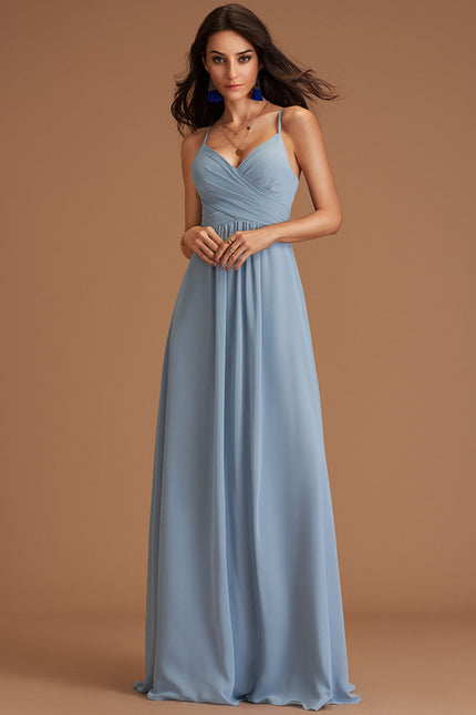 Robe Chic Longue Bordeaux Plissée