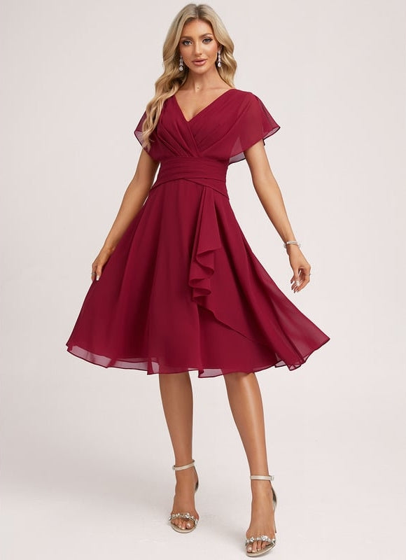 Robe Chic Bleu Élégance Flottante