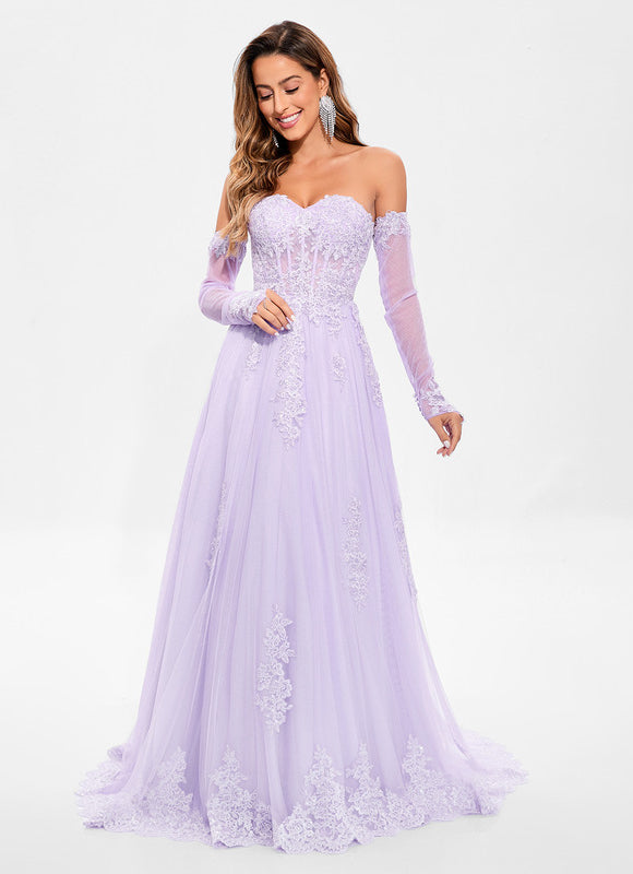 Robe Chic Événementielle Lavande - gallery 3