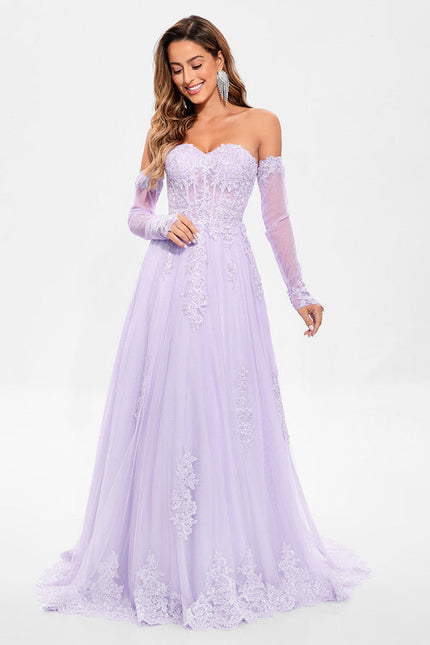 Robe Chic Événementielle Lavande - gallery 3