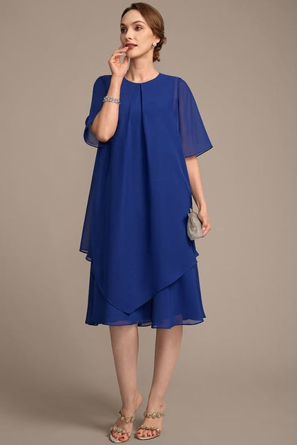 Robe Chic Chiffon Azur - gallery 3