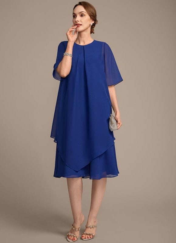 Robe Chic Chiffon Azur - gallery 3