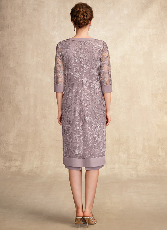 Robe Chic Élégance Lilas - gallery 5