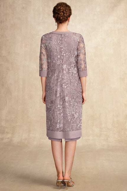 Robe Chic Élégance Lilas - gallery 5