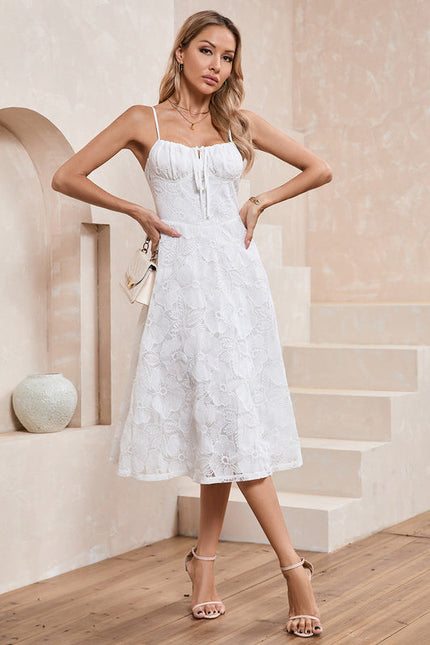 Robe Chic Midi Dentelle Élégante