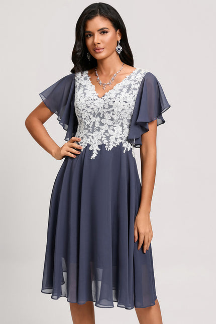 Robe Chic Aérienne Écarlate - gallery 1