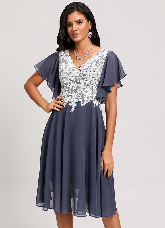 Robe Chic Aérienne Écarlate - gallery 1