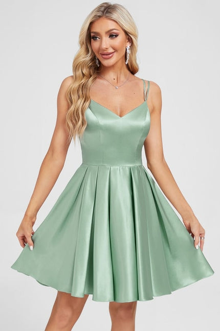 Robe Chic Courte Vert Pastel